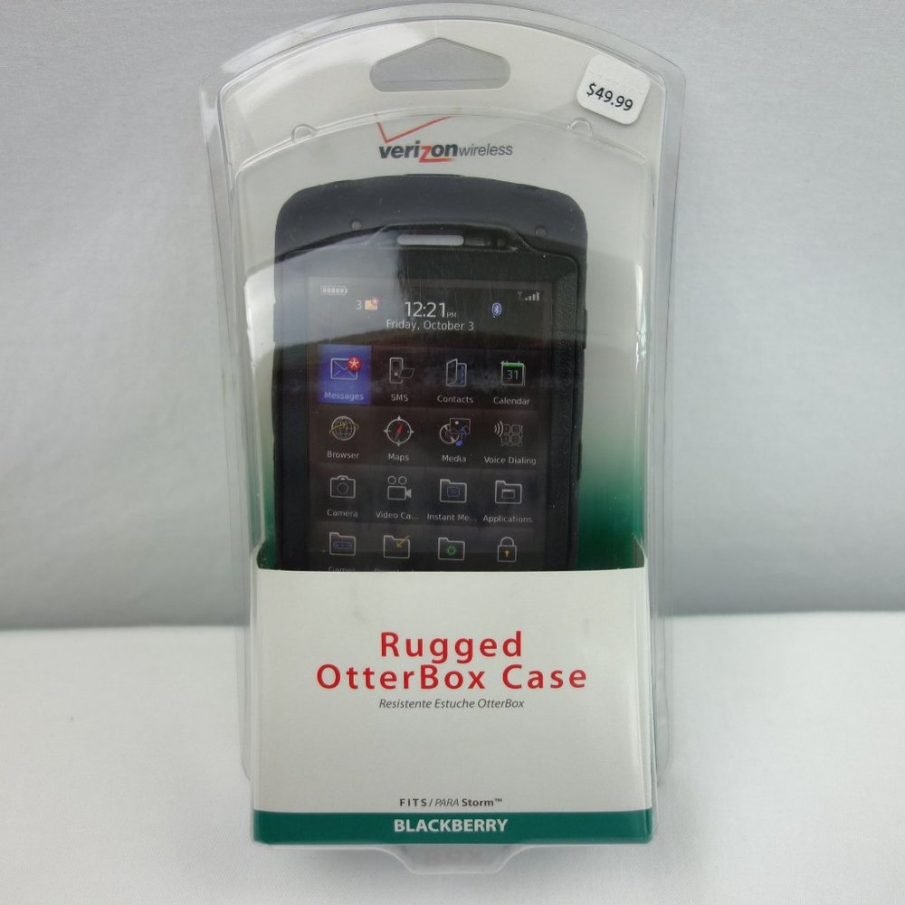 Verizon Rugged OtterBox Case for Blackberry Storm 3 Layers of Protection